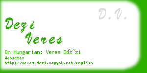 dezi veres business card